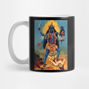 Kali trampling Shiva Mug